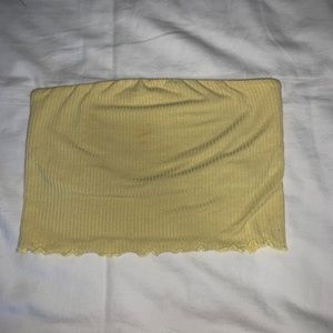 yellow crop top